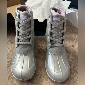 Port Boot in Gray Wool